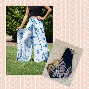 Tie Dye Boho Palazzo Pants